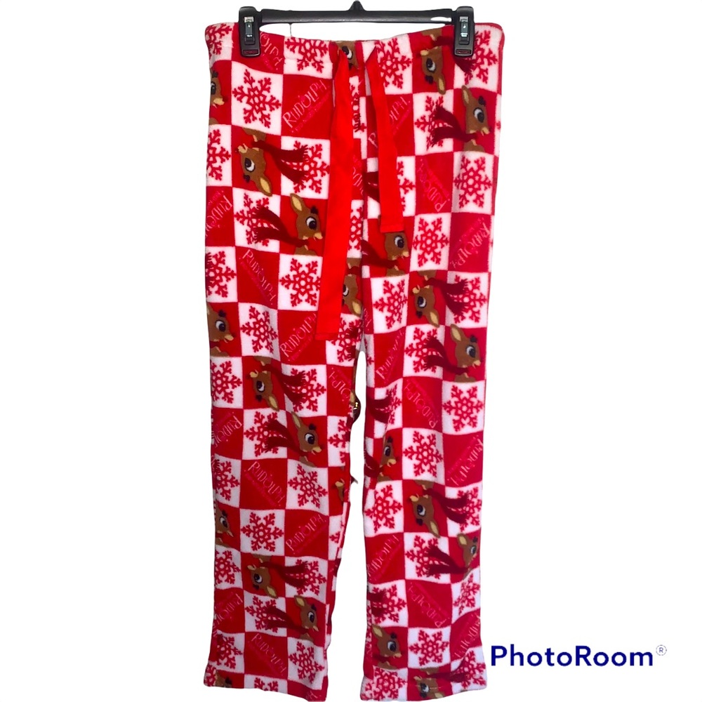 Rudolph women’s holiday pajama pants size M (8-10)
